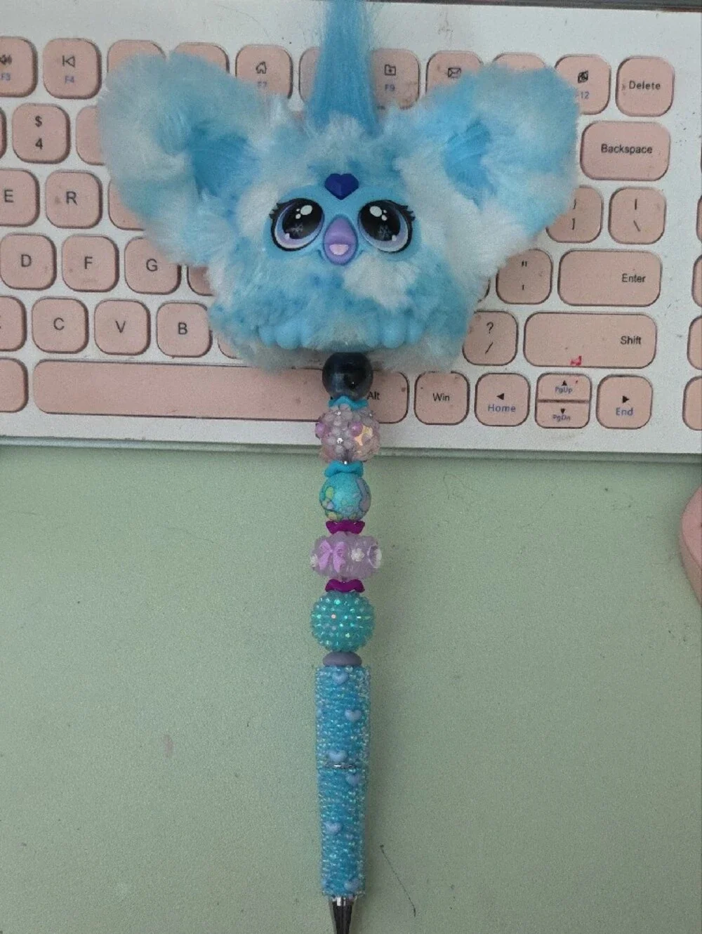 Hand Crafted Mini Furby Soft Touch Pen